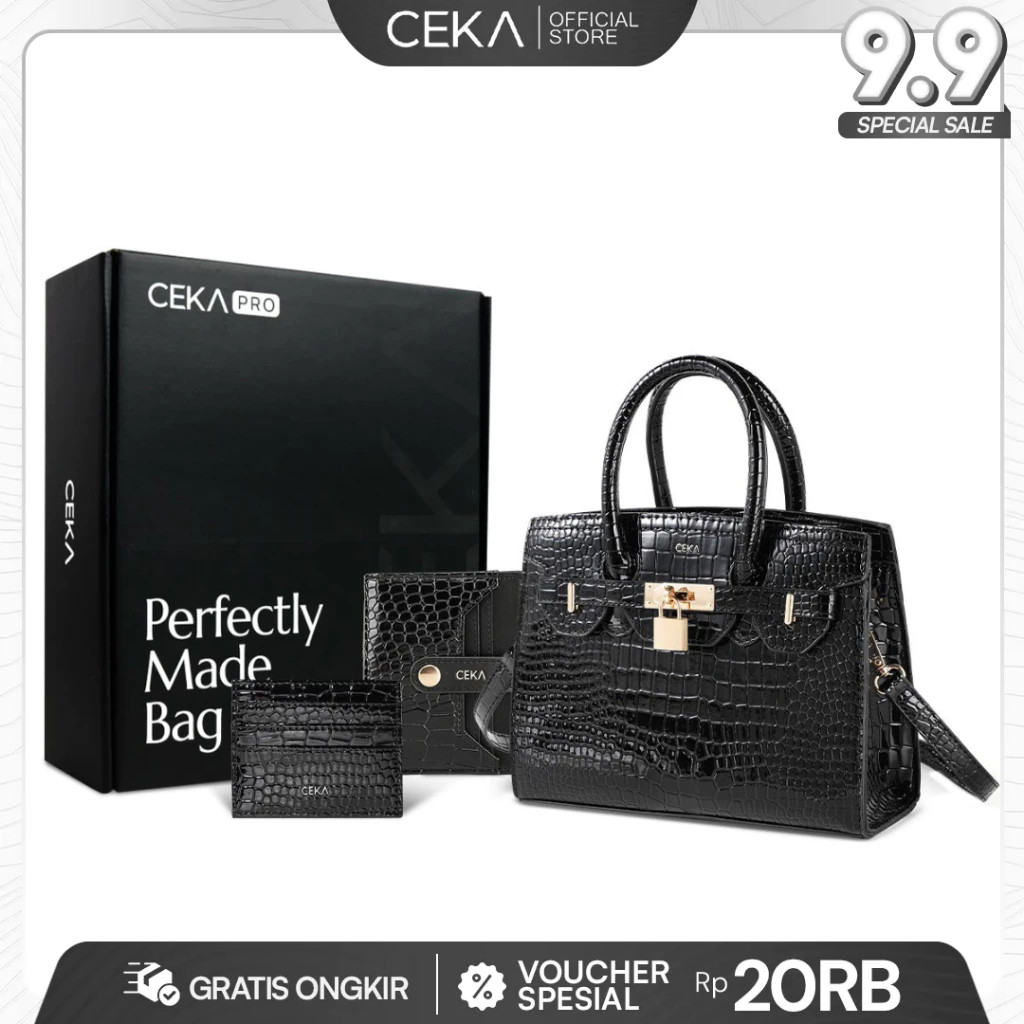abodeallurestore [FREE BOX] CEKA PRO Tas Wanita Niki Gift Set Tas Selempang Wanita Slingbag Wanita G