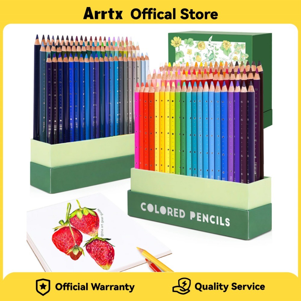 

Arrtx 48/72/126 Colored Pencil Set Soft Core for Adult Color Drawing Blending Shading Sketching for Artists Beginners