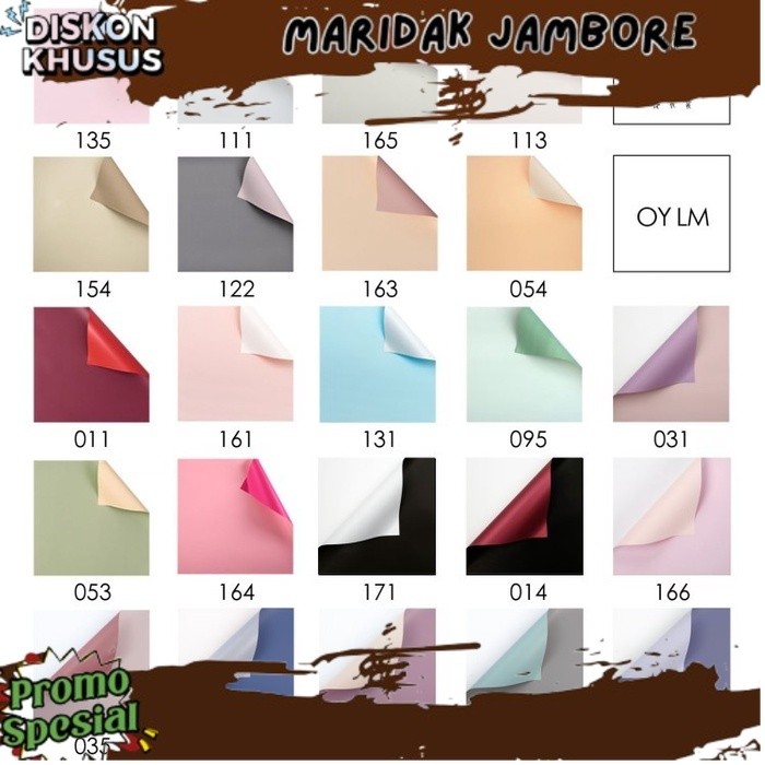 

TRENDING OY 20 PCS kertas bunga buket/ flower wrap / pembungkus bunga waterprop - 122 GREY PINK ZIES