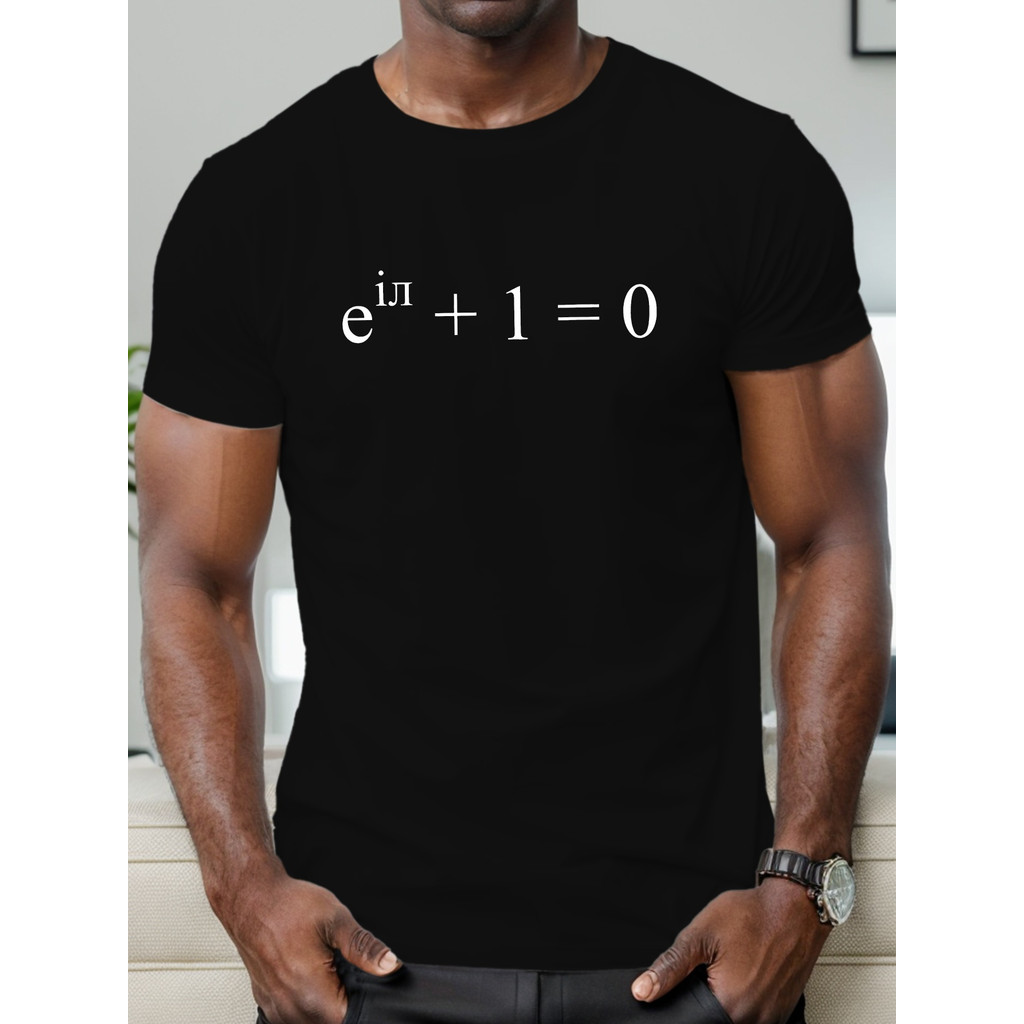 Kaos Pria Rumus Matematika - Kaos Lengan Pendek STEM, Keren & Nyaman