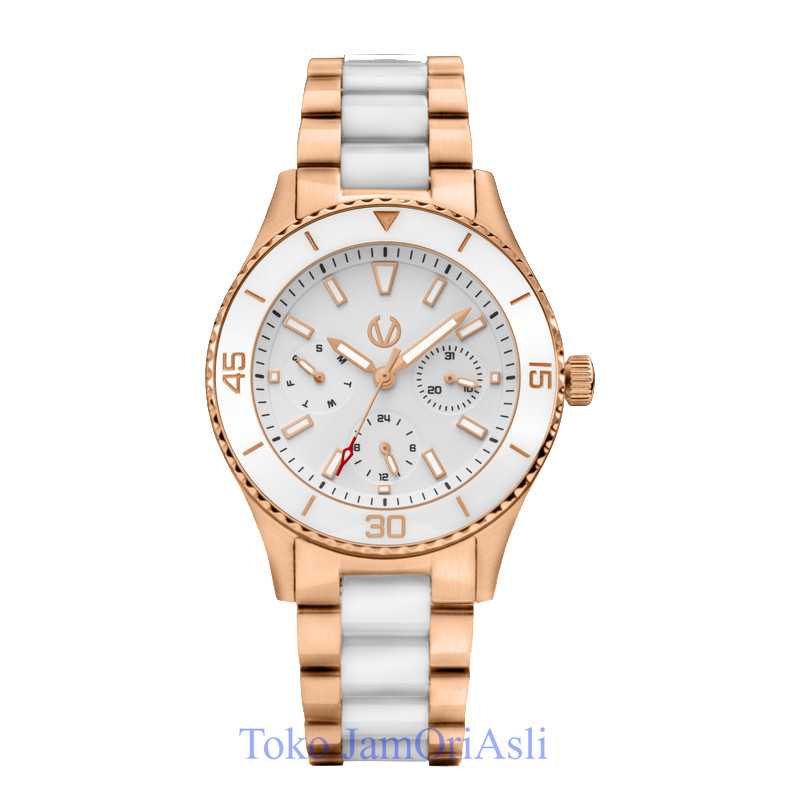 Promo Original Christ Verra Casual Women's Watches Jam Tangan Wanita Tali Rantai Lady Bold CV 12351L