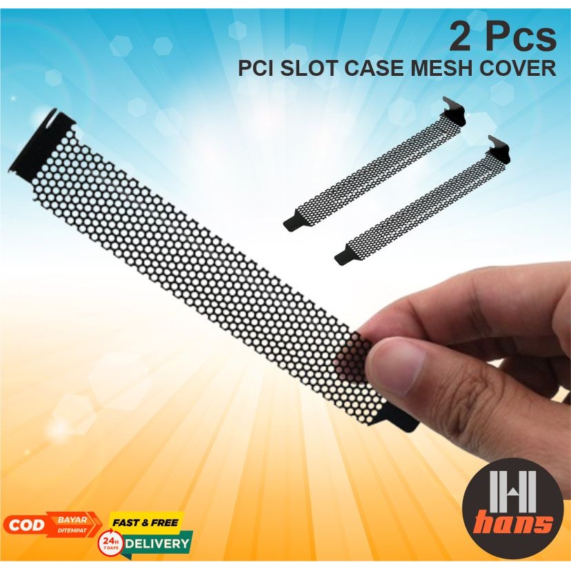 Cover Penutup PCI Slot Back Cover Backpanel Casing Komputer Tutup Slot VGA Mesh Jaring Anti Debu