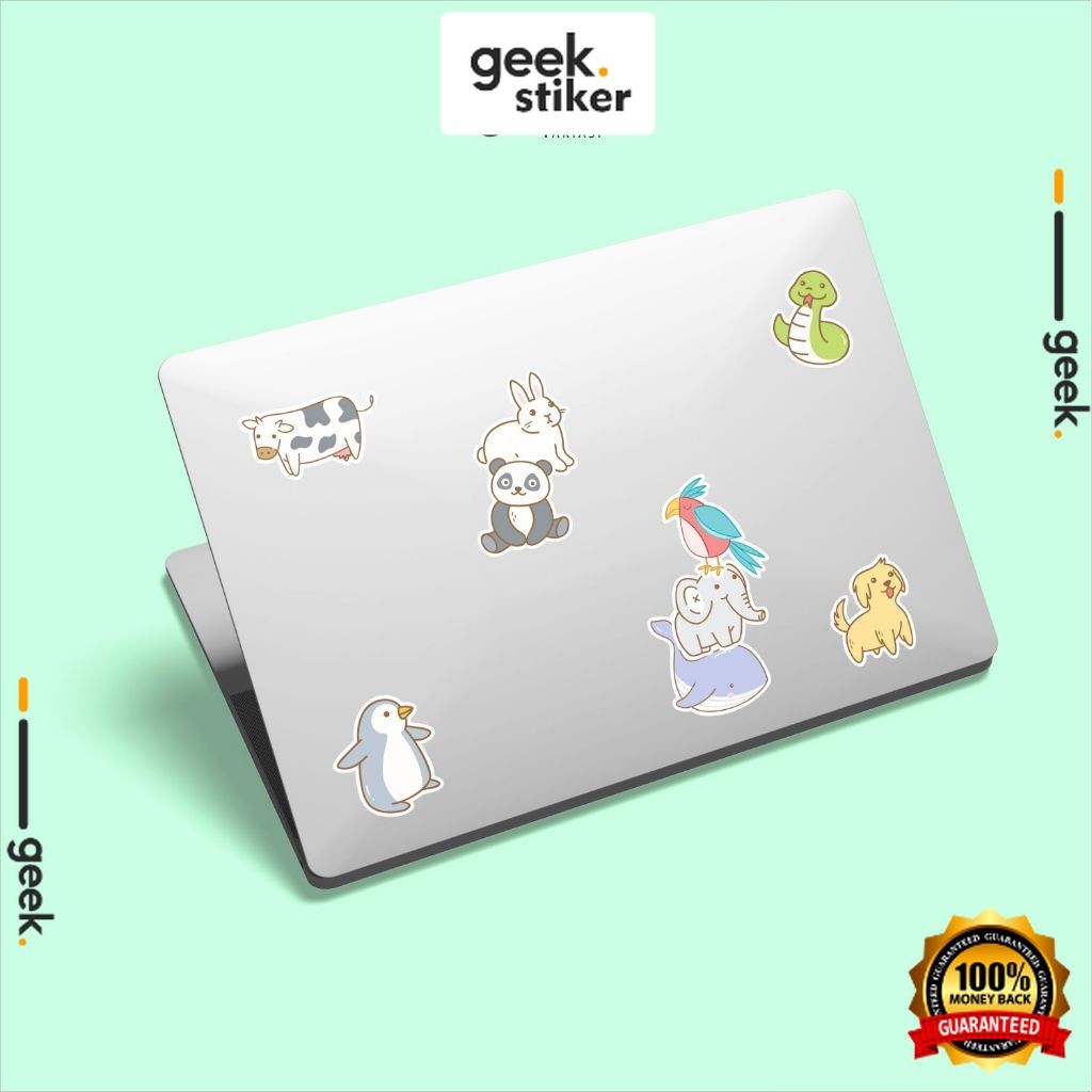 

Stiker Cute Animals Aesthetic | Stiker Paper Vinyl Waterproof | Stiker Laptop Buku Tumbler HP