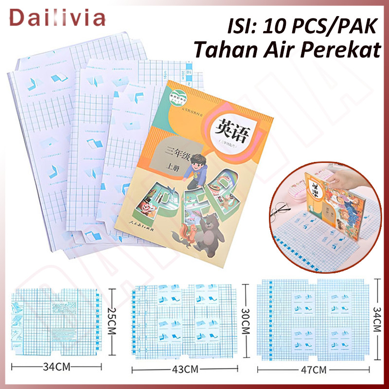 

Sampul Buku Stiker Pvc Film Pelindung Buku Tekstil 10 Lembar Sampul Buku Stiker Buram Tahan Air Dengan Perekat Untuk Alat Tulis Sekola