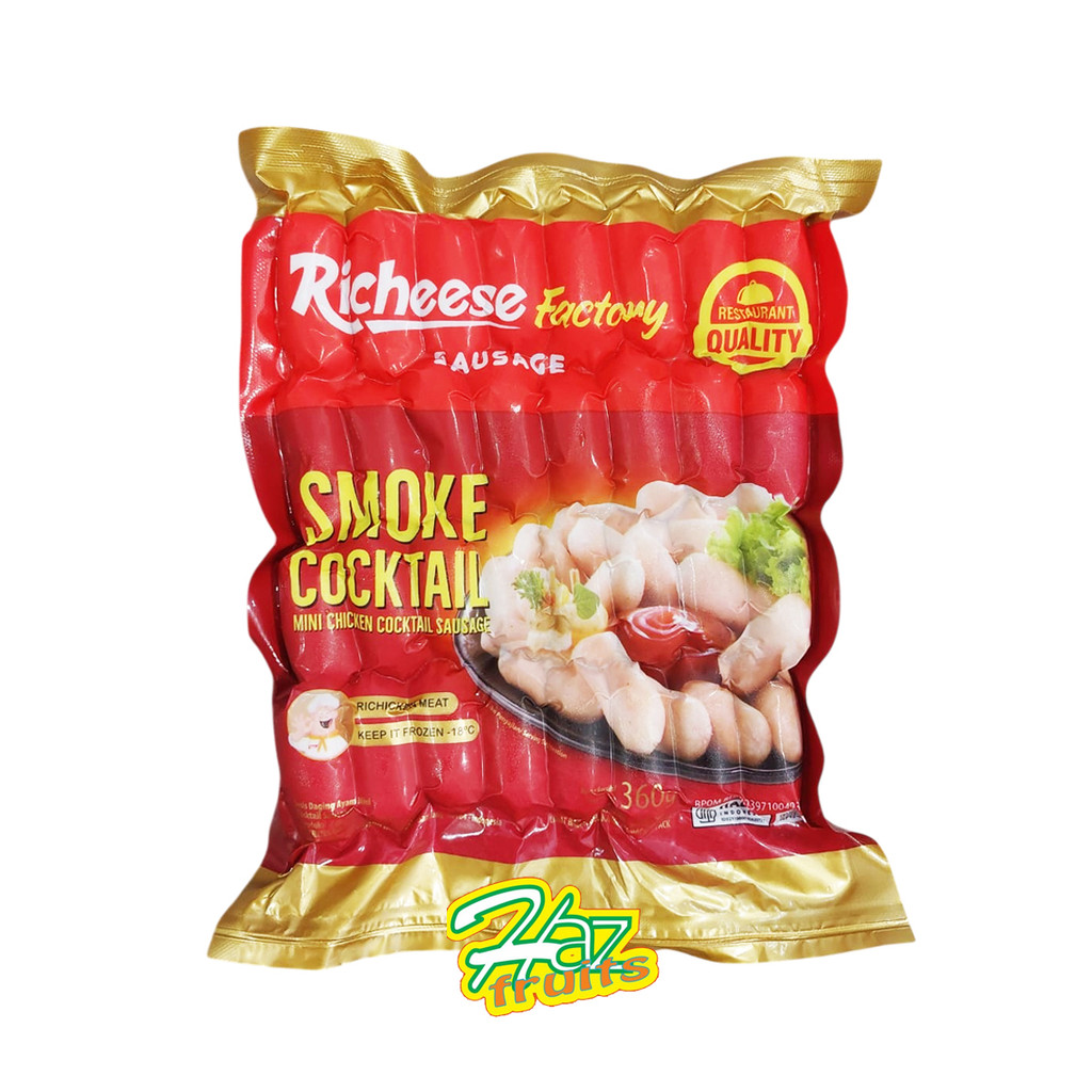 

Richeese Factory Smoke Mini Cooktail Chicken Sausage 360gr