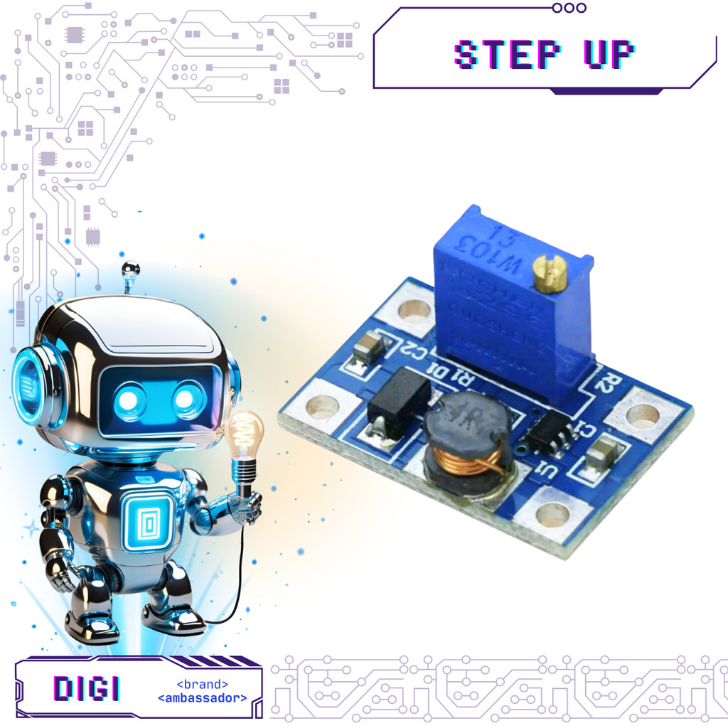 SX1308 DC-DC Adjustable Switching Step Up Converter - SX 1308 - Digibot