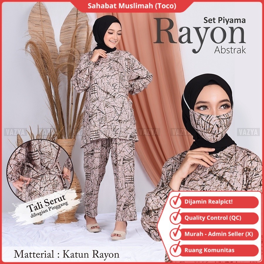 Set Baju Piama Setelan Piyama Tidur Wanita Lengan Panjang Piayama Cewek Celana Panjang Pyama Dewasa 