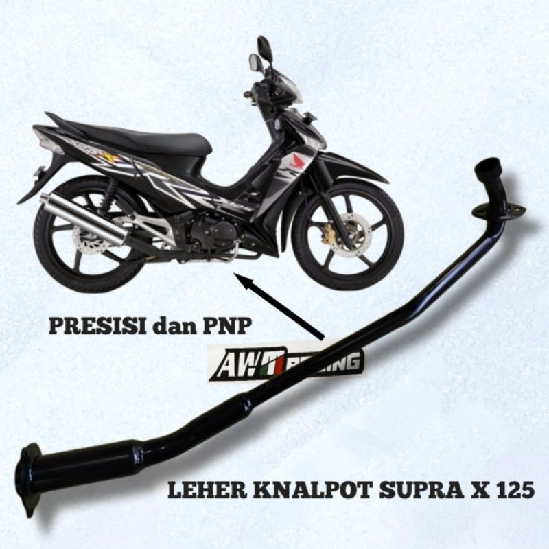 Leher knalpot supra x 125 Batman / Sambungan leher knalpot standar Supra X 125 batman