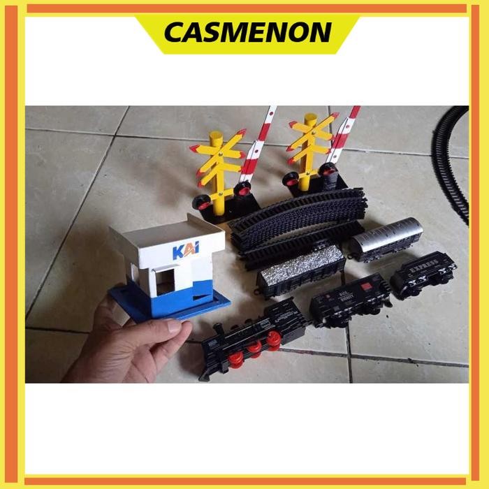 mainan miniatur Kereta api indonesia Paket Mainan edukasi kereta set