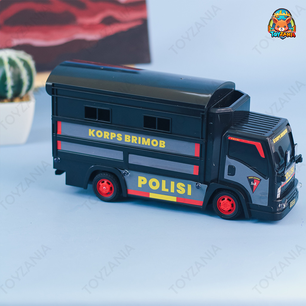 TFO - Mini RC Remote Control Police Truck Toy - Mainan Anak RC Cas Remot Polisi