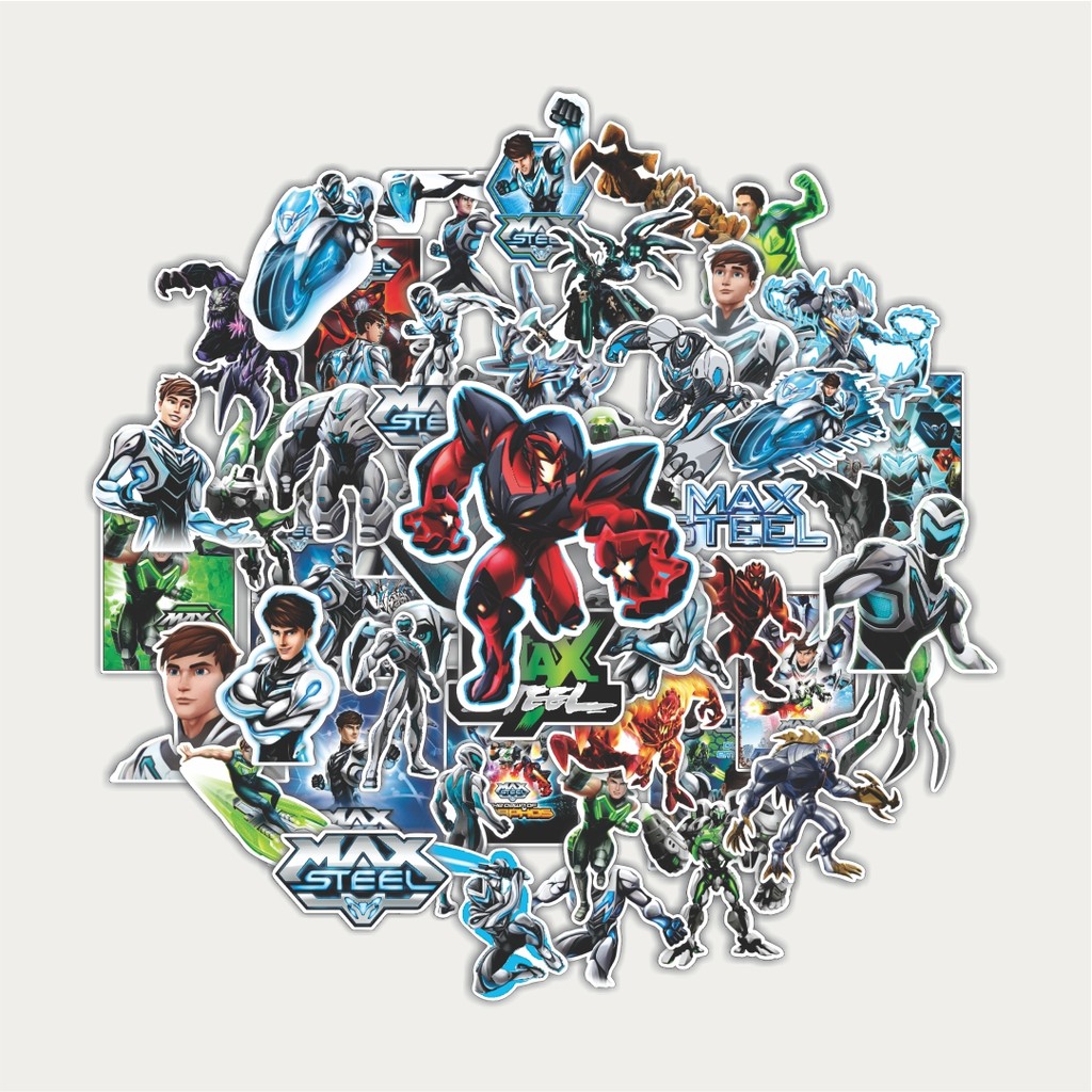 

Sticker Pack Stiker Max Steel Cartoon | Sticker TUMBLR | Stiker LAPTOP KOPER HELM