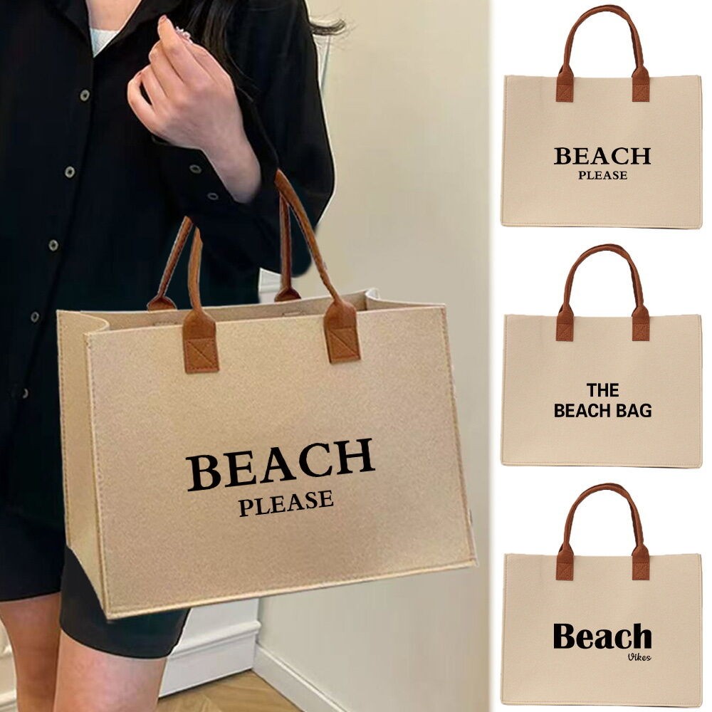 Tas Jinjing Felt Beg Felt Thick Felt Handbag Felt Mommy Bag Gift Felt Bag Large Felt Tote Bag Studen