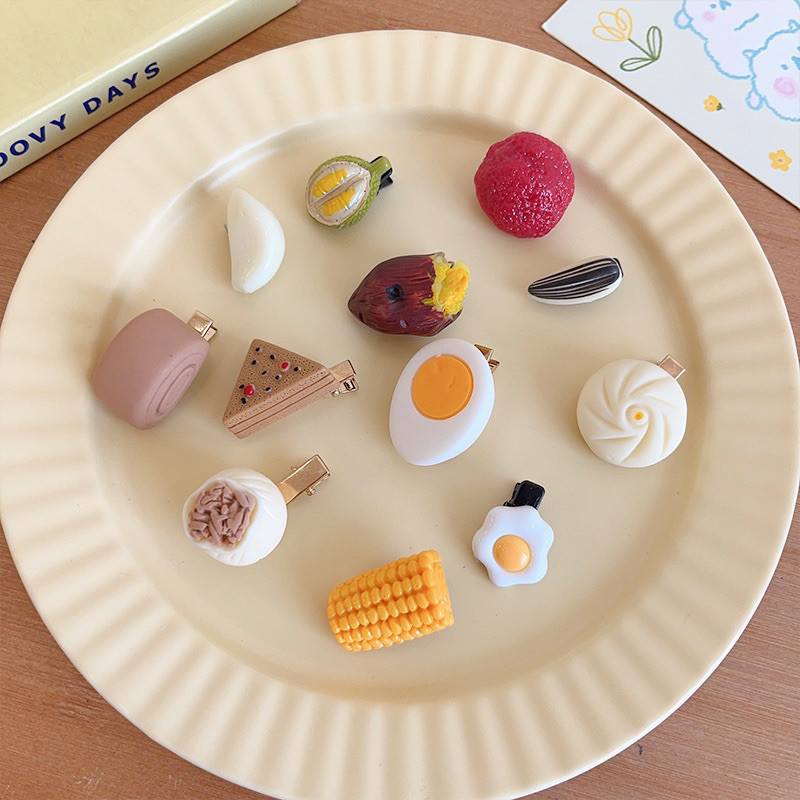 JEPIT RAMBUT MINI UNIK / JEPIT RAMBUT LUCU / JEPIT RAMBUT MINI / JEPIT RAMBUT MAKANAN / JEPIT RAMBUT