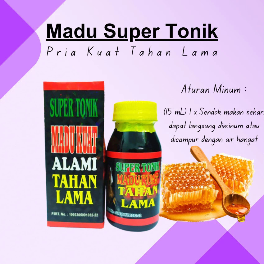 privasi aman madu stamina Madu Kuat Pria Tahan Lama Jamu Herbal Stamina Panjang Besar isi 60ml