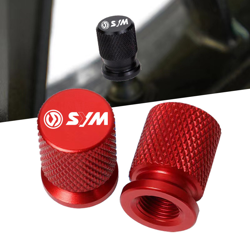 Logo SYM Wheel Tire Valve caps cover For SYM JOYMAX Z 125/250/300 MAXSYM 400i 600i TL500 CRUiSYM 300