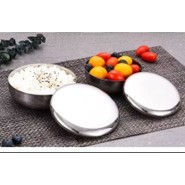 Mangkok Nasi Stainless Dengan Tutup - Korea Ricebowl - Mangkok Tutup