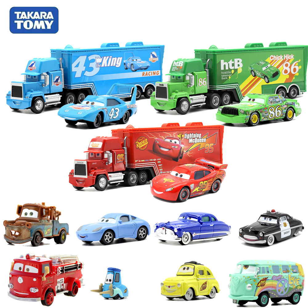 Cars 3 Tomica Disney Cars No.43 Race Team The King Metal Diecast Toy Car 1:55 Lightning McQueen Chil