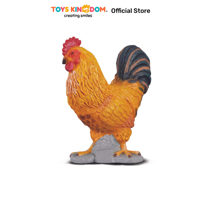 Toys Kingdom Collecta Figure Cockerel 88004 Toys Kids Toy Minifigur Miniatur Hewan Figure Hewan Main
