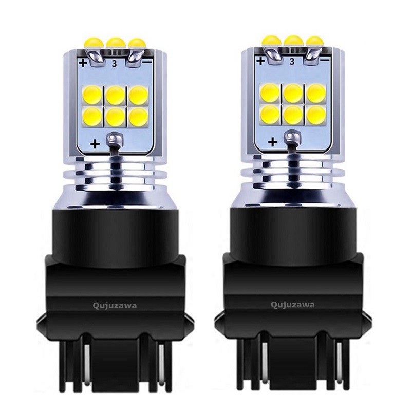 2PCS T25 3157 3156 3057 3457 4157 P27/7W P27W Super Bright 1800LM LED Car Reverse Lamps Daytime Runn