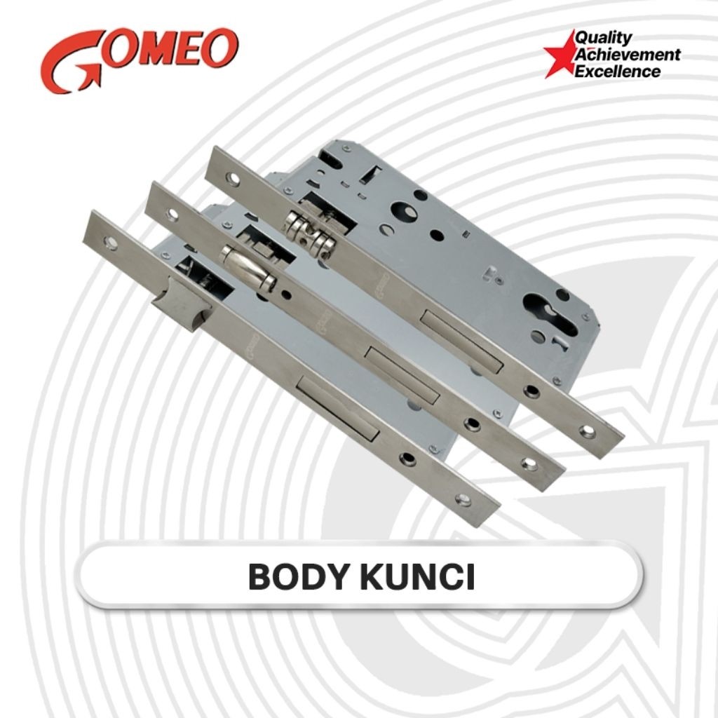 Rolloficial GOMEO Body Kunci Pintu Kupu Tarung Set Besar 8545 Biasa Pelor
