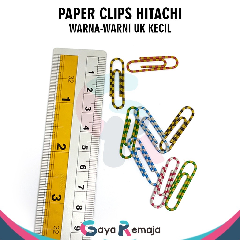 Paper Clips Warna-Warni / Clip Kertas HITACHI Kecil & Besar
