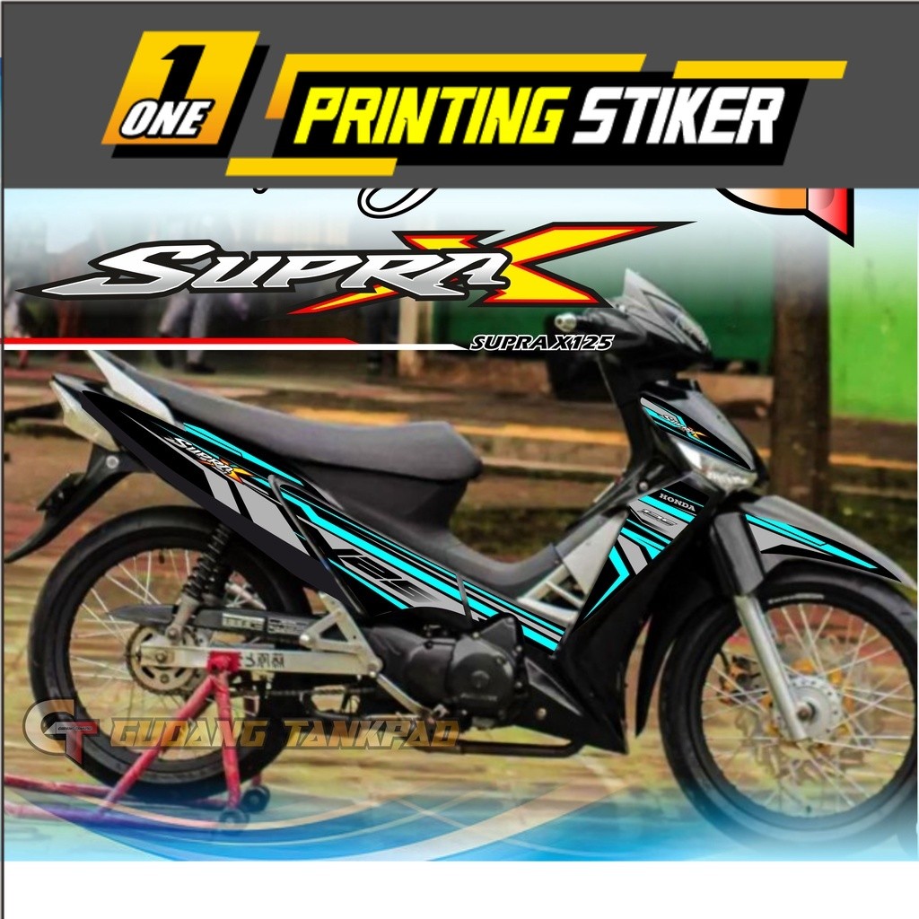 Striping Supra X 125 Sura X Baru Cw Stiker Variasi Supra 125 Supra X 125 Str Supra Stiker Variasi St