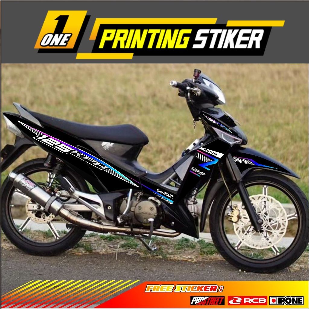 Striping Variasi Honda Supra X 125 Kph Style / Sticker List Variasi Motor Honda Supra X 125