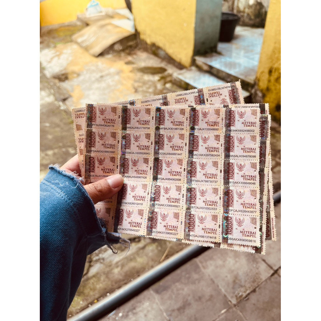 Materai tempel10000 lembaran 25