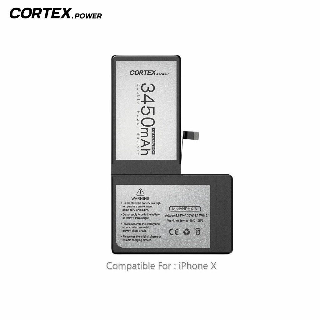 Zapfone Cellular CORTEX POWER - Baterai iPhone X / iPhone 10 Double Power IC High & Real Capacity Ba