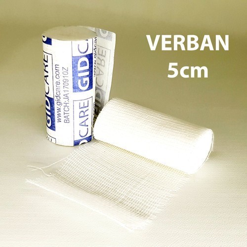 Verban 5CM Perban Kasa Kain Penutup Luka Perlengkapan P3K GIDCare