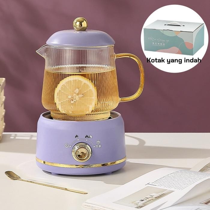 [VELFOX] Ketel listrik Teko Listrik Pemanas Air Listrik Mini Transparan Portabel Teko Listrik Multif