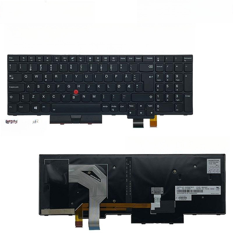 for Lenovo Thinkpad T570 P51S T580 P52S Laptop Backlit Keyboard SP UK DK NO DE BE BR CH SWS SE HU IS