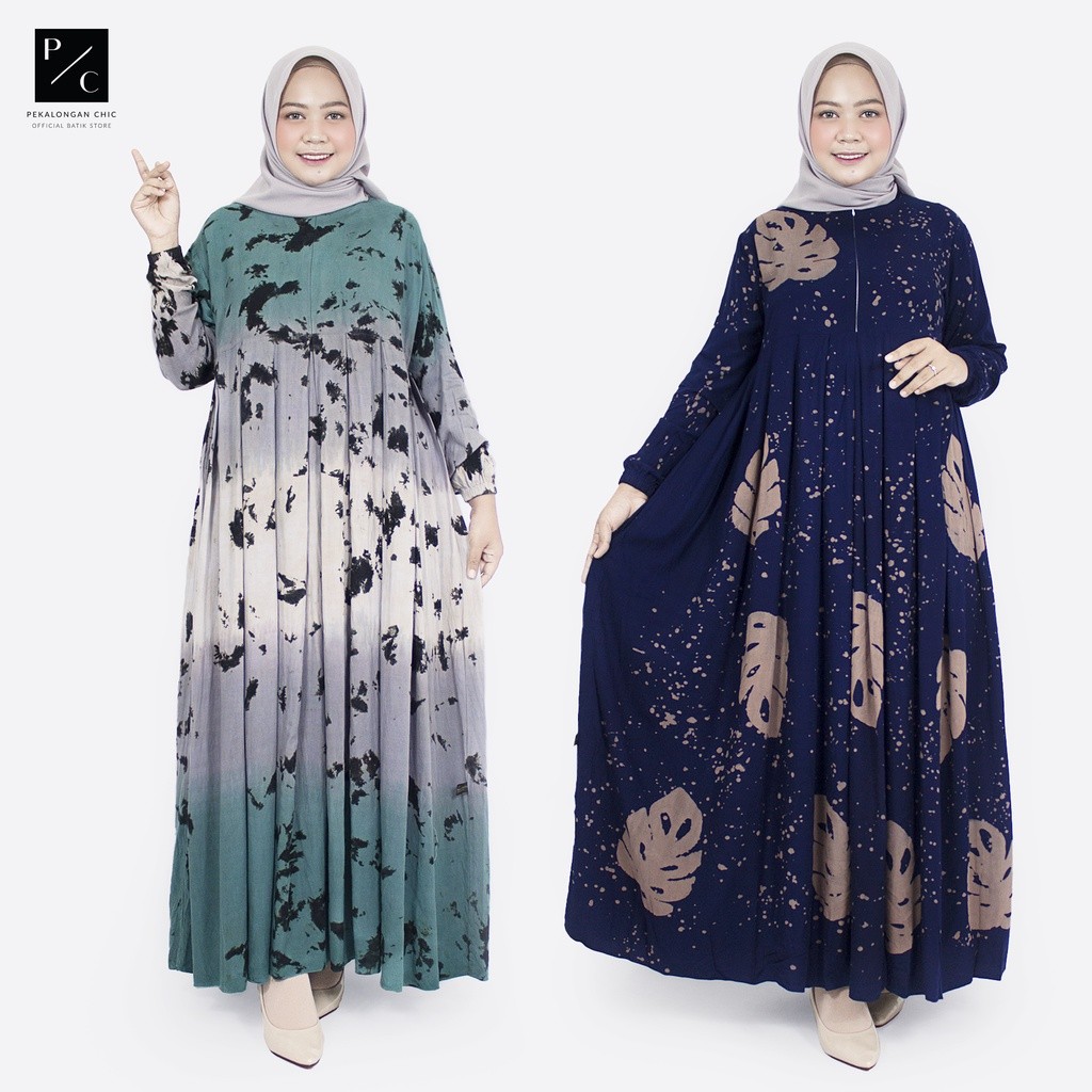 FERTUSHOP  [BISA COD] GAMIS RAYON PREMIUM / GAMIS TIE DYE KEKINIAN / DRESS MUSLIM / BAJU GAMIS / GAM