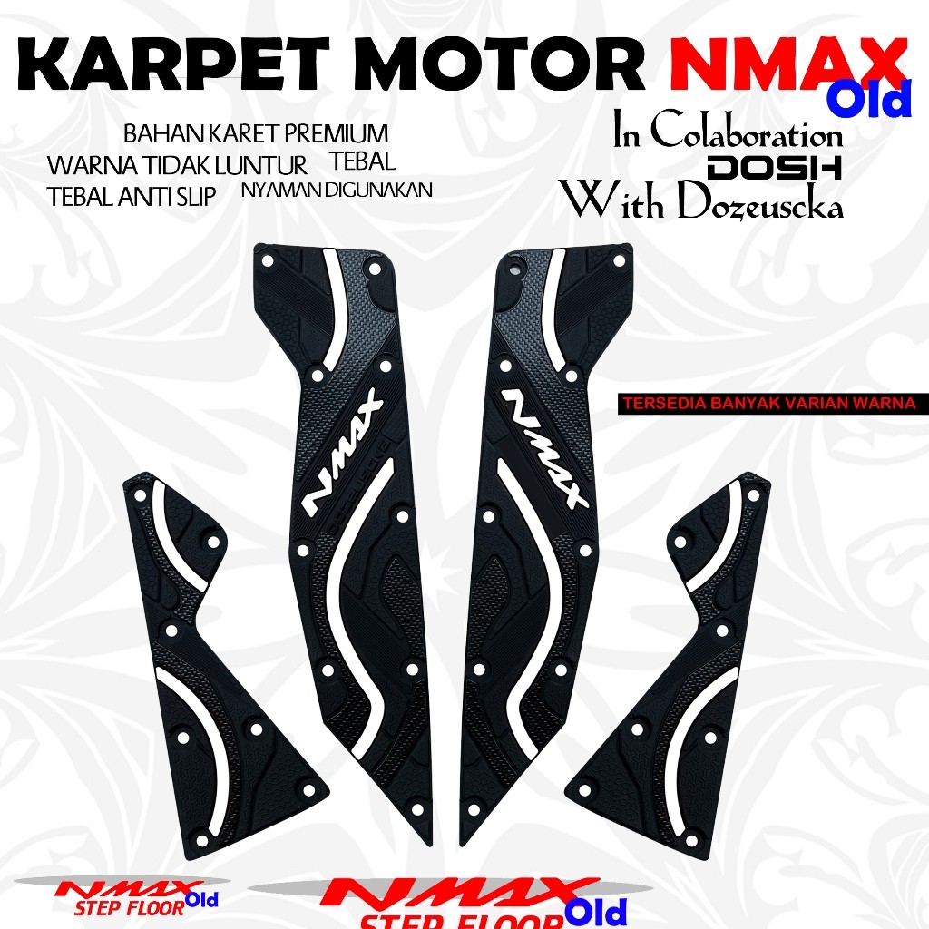 Karpet Motor Nmax Old Pijakan kaki bahan karet asli Pijakan Kaki Nmax Alas Kaki Nmax