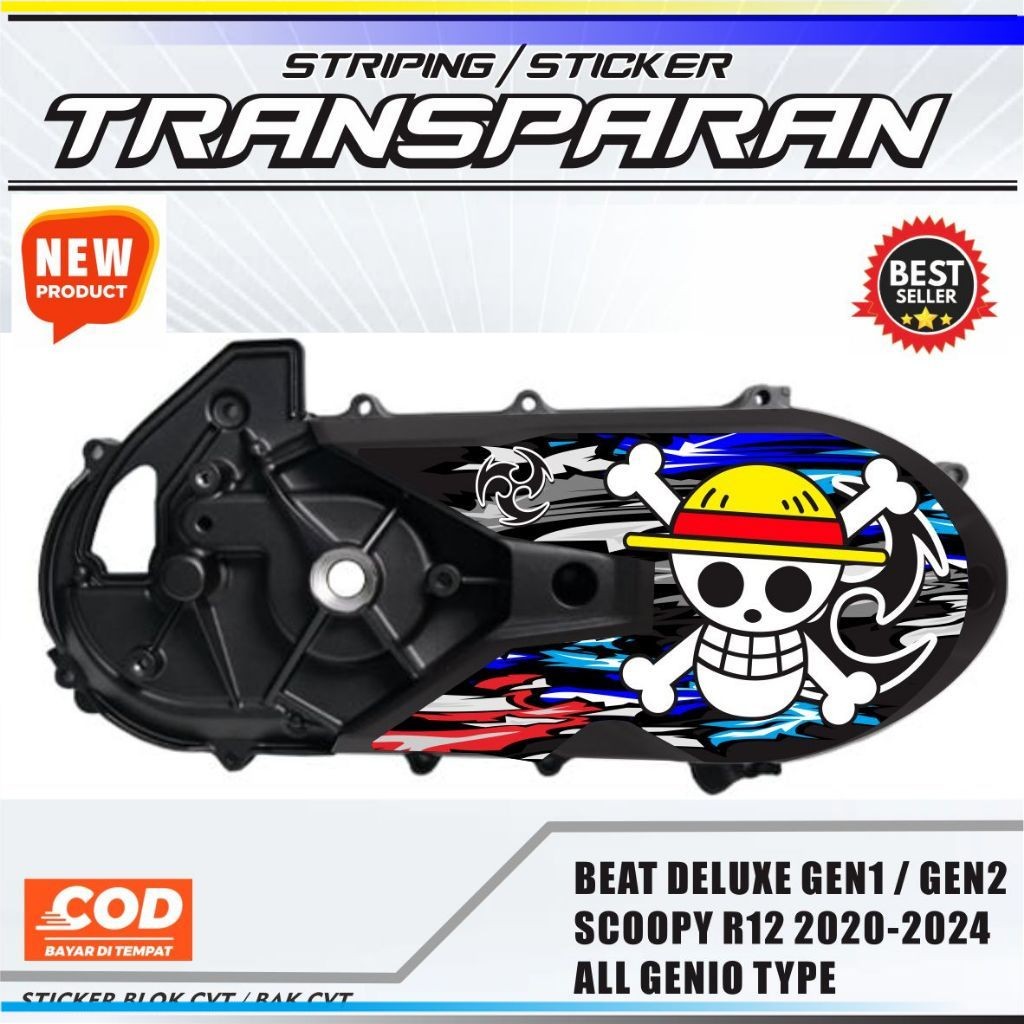 STKER BAK CVT / STIKER CVT SCOOPY TRANSVARAN / VARIASI CVT BEAT DELUXE / CVT