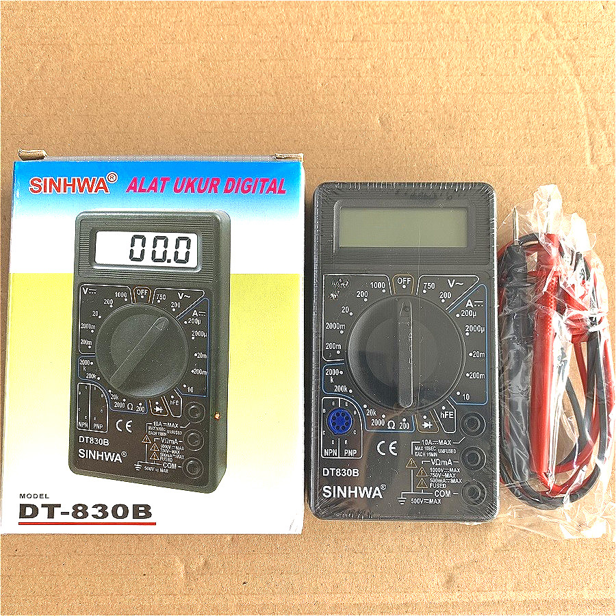 SINHWA Multimeter Avometer Multitester Digital Mini Sinhwa DT 830 B DT830B Overload Protection And B
