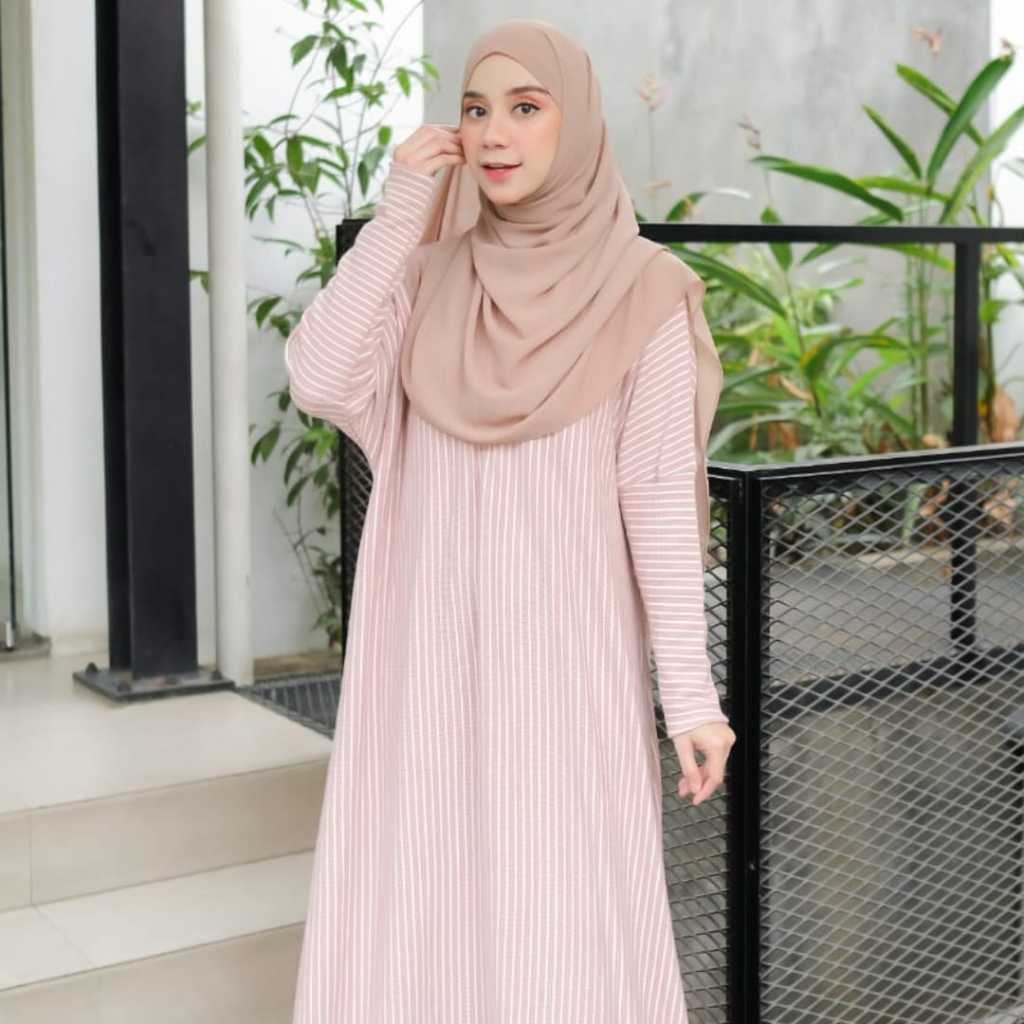 [ BISA COD ] Terlaris termurah Vazza Abaya Sporty/ Gamis kaos knit / Gamis Olahraga syari / Gamis re