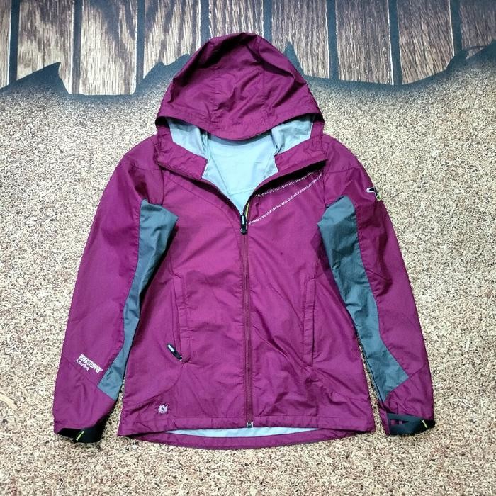 jaket gunung gorpcore outdoor SALEWA WINDSTOPPER jaket running parasut tipis size M