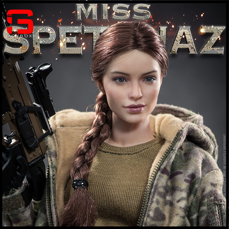 In Stock VERYCOOL VCF-2052 1/6 Russian Female Soldier Head Sculpt Suntan Skin Fit 12 Inch TBLeague W