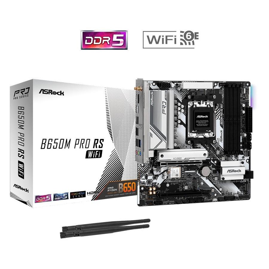 ASROCK B650M Pro RS Wifi (Socket AM5) Motherboard