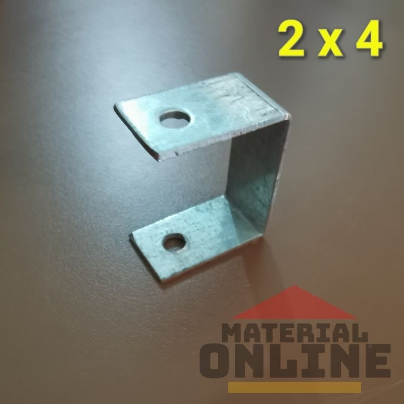 Bracket Braket Gantungan Besi Holo Hollo Hollow Siku C U CLAMP 2x4 2 x 4 Clamps Jepitan