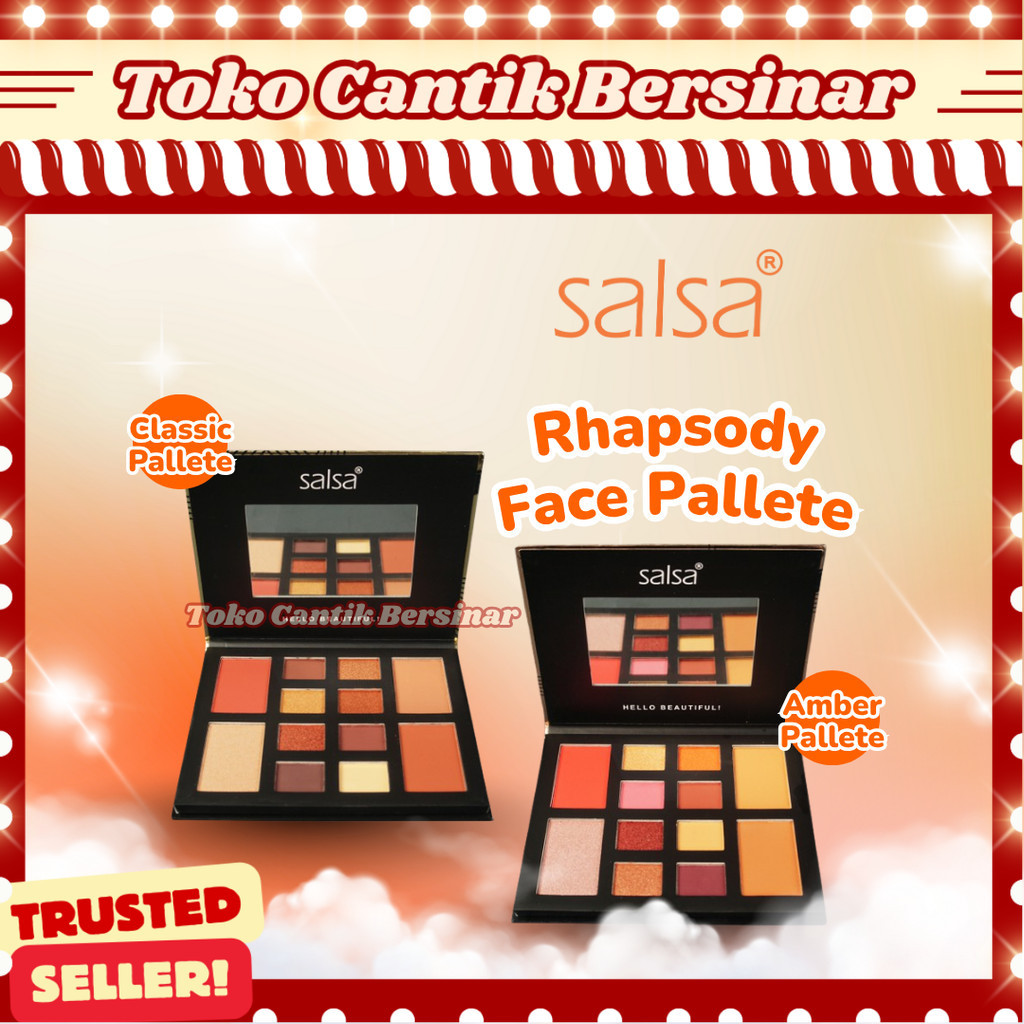 SALSA Rhapsody Face Palette - Palet Eyeshadow Blush On Contour Highlighter BPOM ORIGINAL
