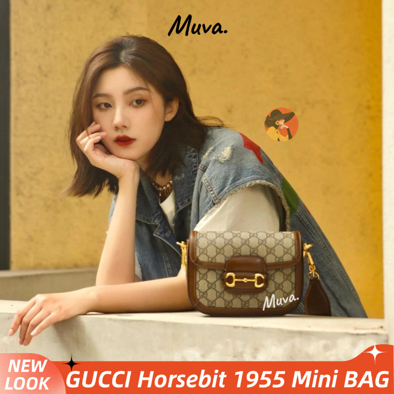 Tas wanita Gucci Horsebit 1955 Mini Women/Shoulder Bag