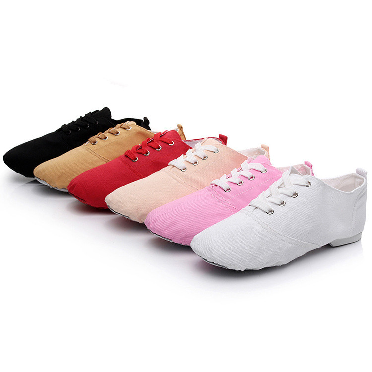 Children's Dance Shoes Women's Dance Shoes Canvas Jazz Dance Shoes Low-top Adult Men's Modern Ballet