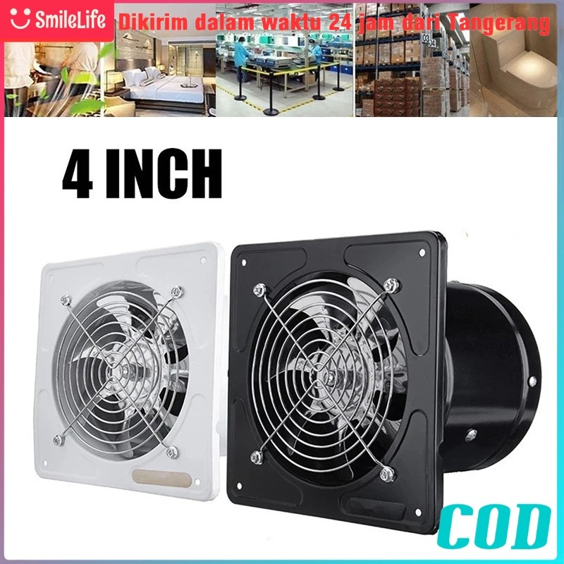 Exhaust Fan Dinding 4 Inch Ventilasi Dinding Exhaust Fan Kamar Fan Exhaust Exhaust Fan Kamar Mandi K