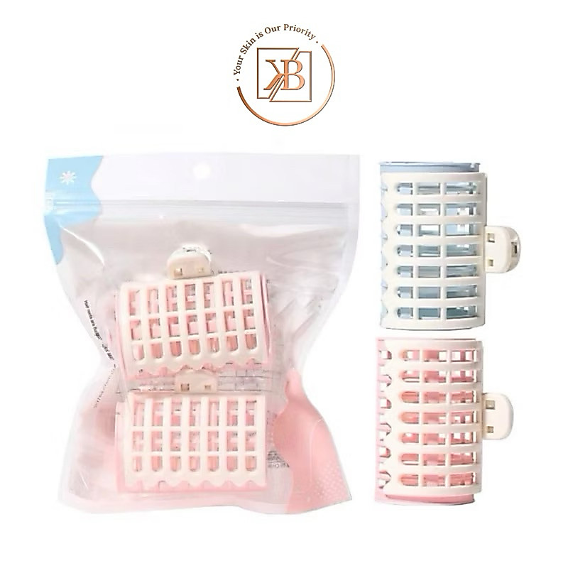 ROLL RAMBUT BESAR + PENJEPIT / HAIR ROLLER ISI 2