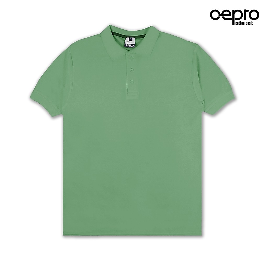 Kaos Polo Premium | Kaos Kerah Premium | Poloshirt | Full Katun | Mineral Green | Oepro
