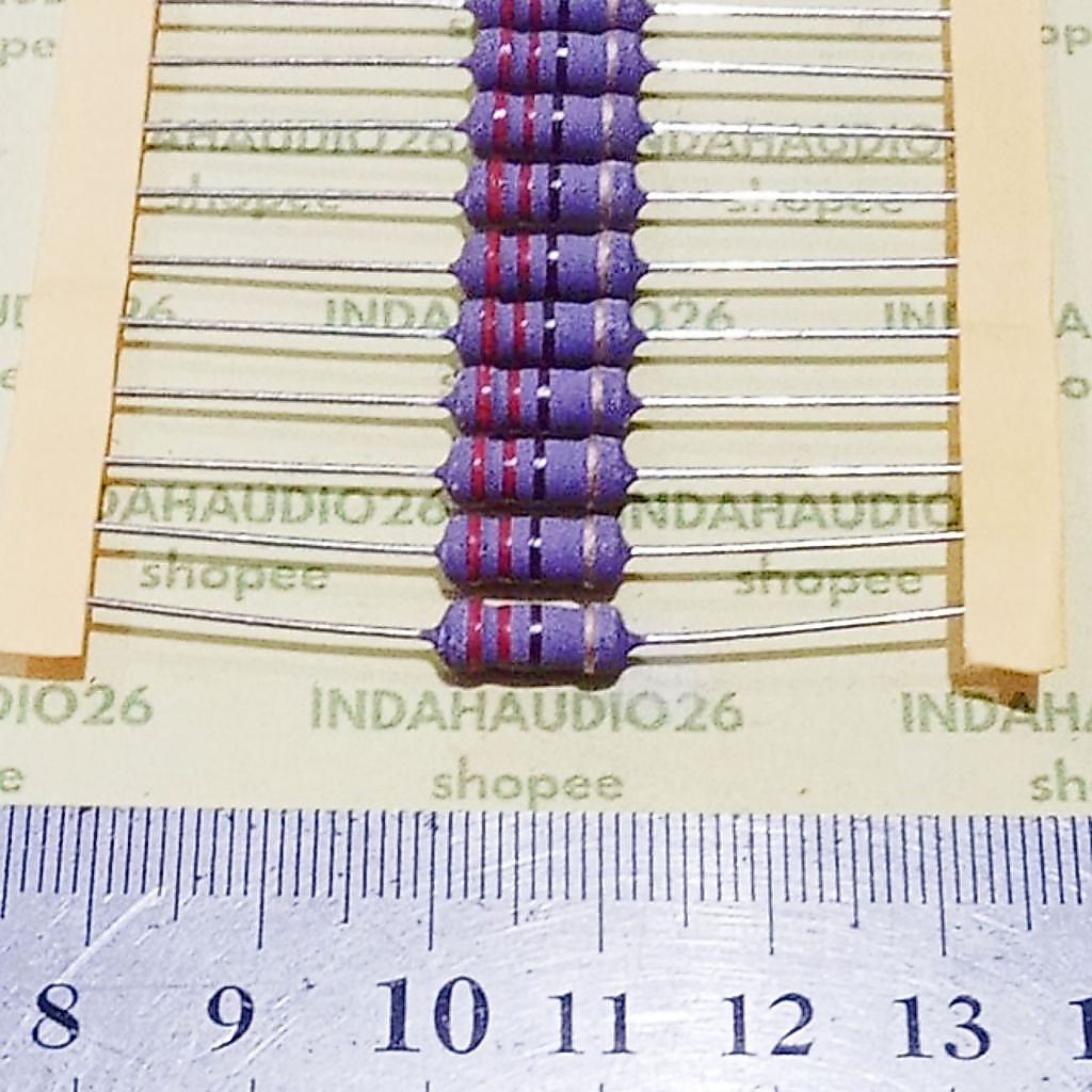 UNGU 220R  1W 5% kaki tembaga resistor 220 r 1 watt  220 ohm 1 w 1watt 5 persen 220r 1w