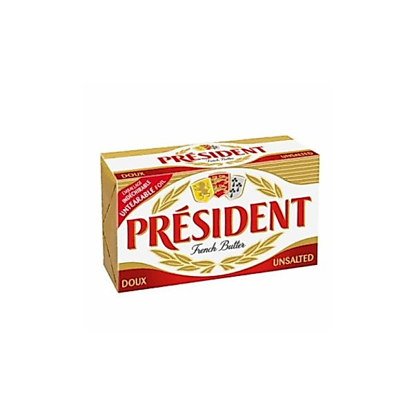 PRESIDENT BUTTER UNSALTED 200GR
