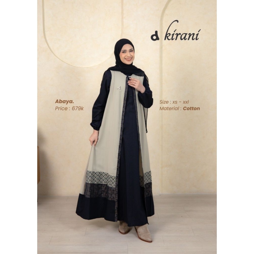 ABAYA GAMIS DANNIS TERBARU " D KIRANA " BY RUMAH DANNIS